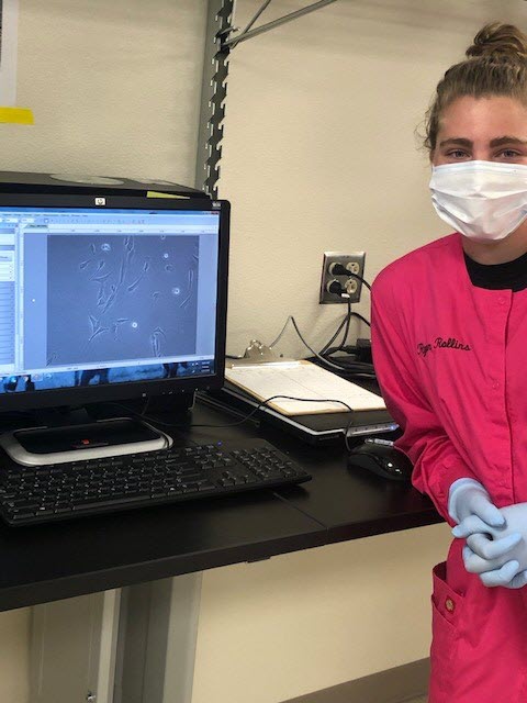 Photo of Shawna and cell line